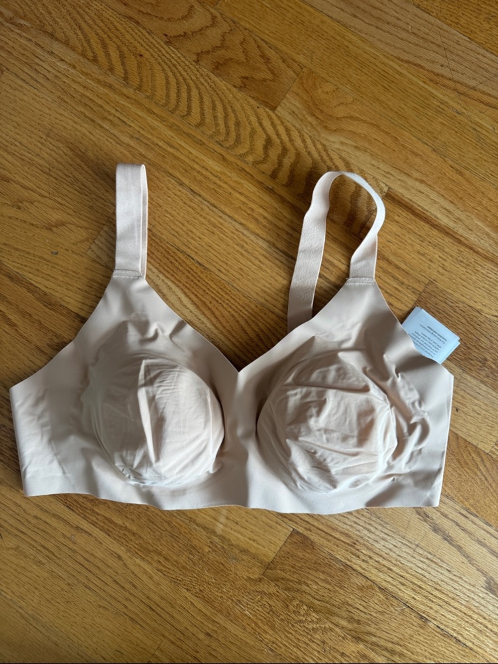 New! knix beige padded v-neck evolution bra size 8+ new with tags!